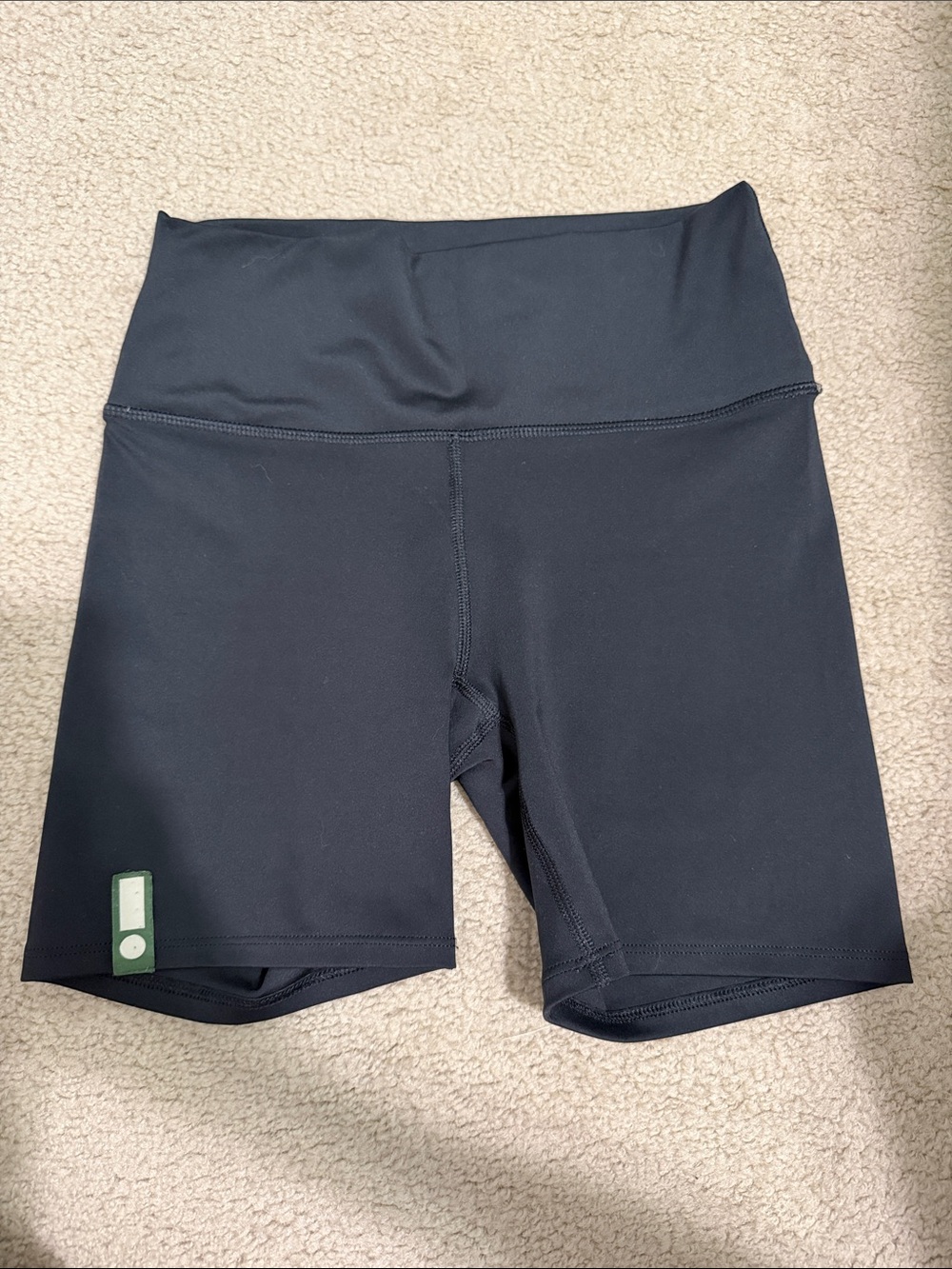 Black Daily Drills Biker Shorts